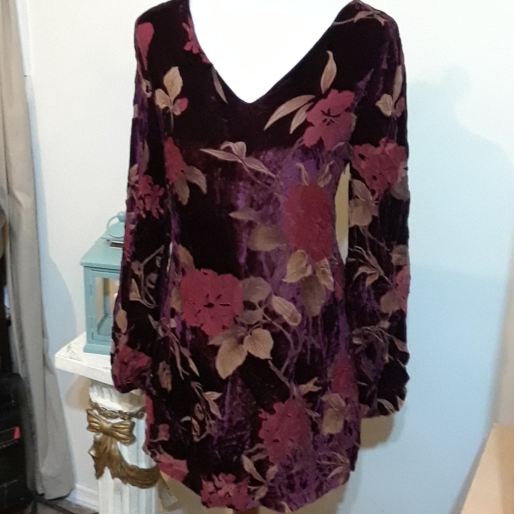 NWT Beautiful Loveriche Velvet Dress